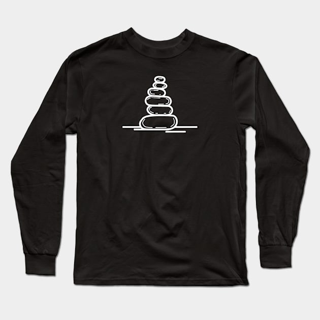 STONE ROCK BALANCING Long Sleeve T-Shirt by ThesePrints